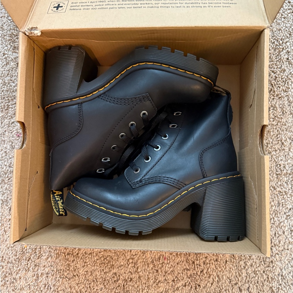 Dr. Martens Black Heeled Boots